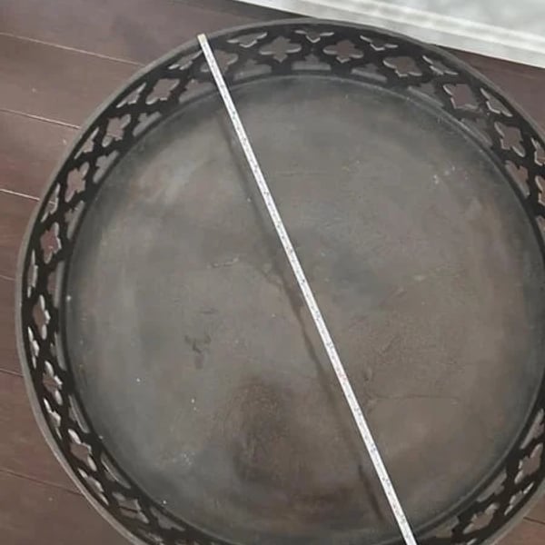 Urban Barn cast iron round tray