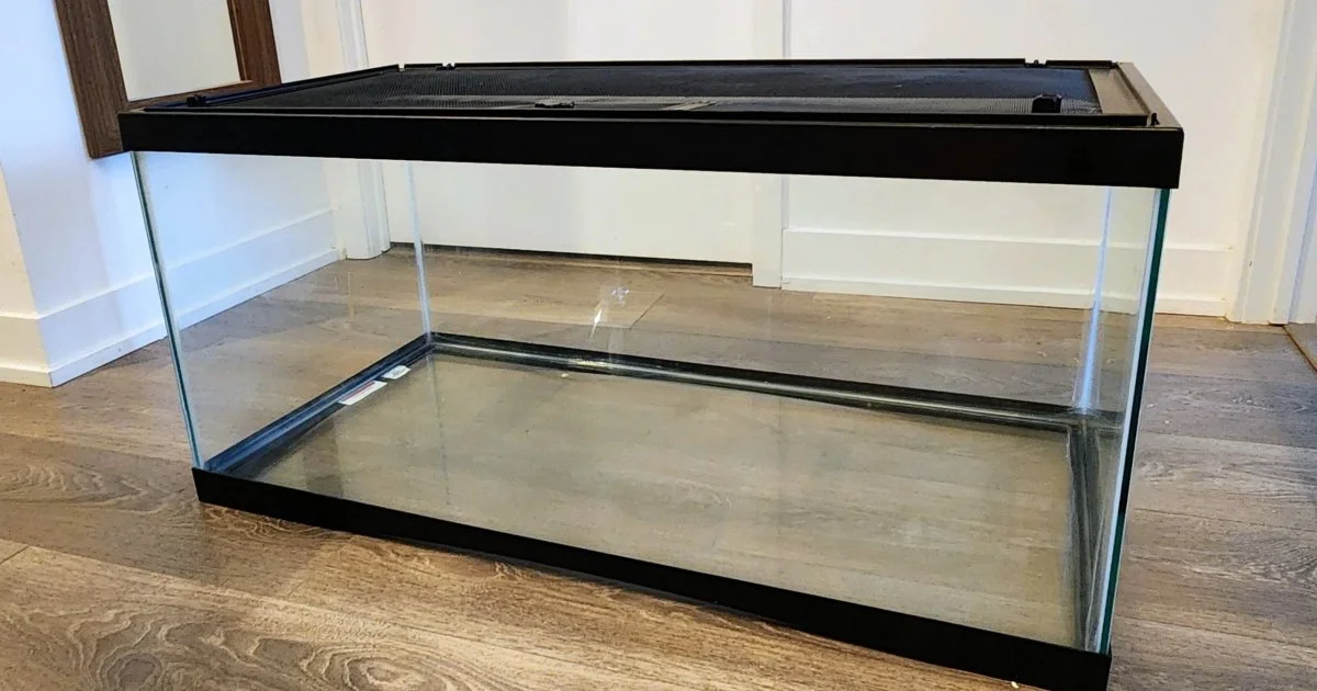 50 Gallon Glass Terrarium with Screen Mesh Lid (Top-Access Door)