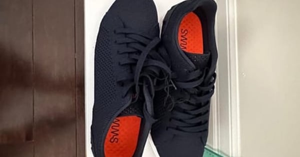 SWIMS Breeze Tennis Knit Sneakers Size 8 Navy Men