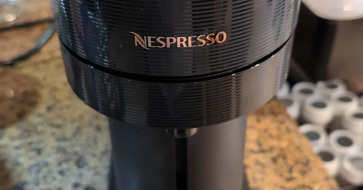 Nespresso Vertuo Next Coffee Machine - Black & Rose Gold