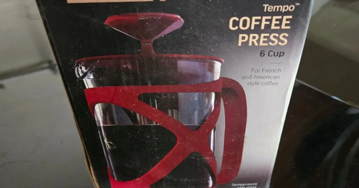Primula Tempo Coffee Press 6 Cup French Press Red