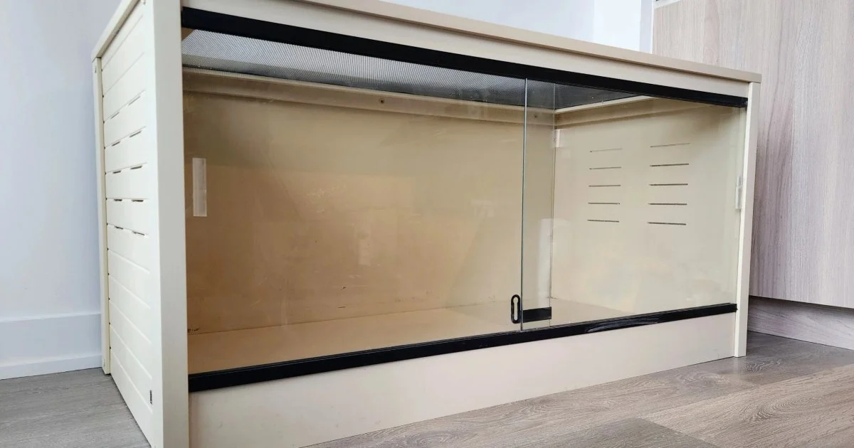120 Gallon EcoFlex Reptile Terrarium Enclosure w/ Glass Doors (Front Open)