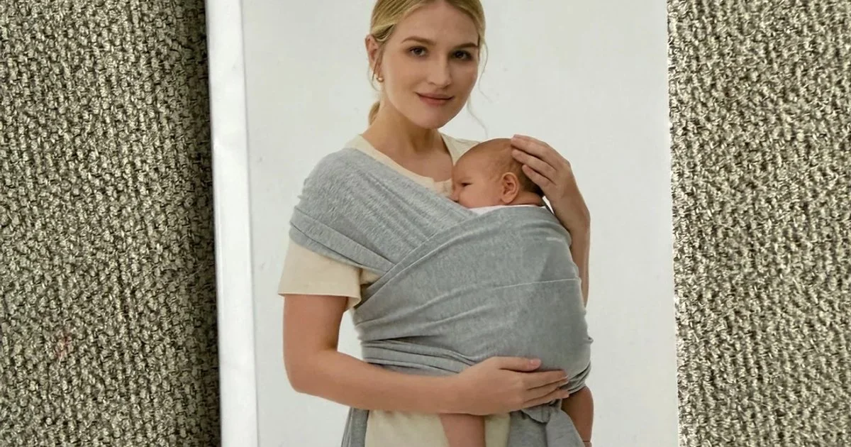 Momcozy Baby Carrier Wrap with Storage Bag & Manual