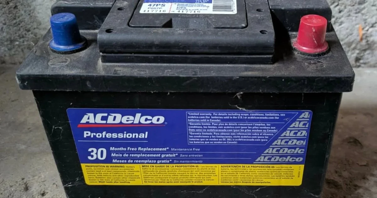 Used Car Battery needed recharging as is..